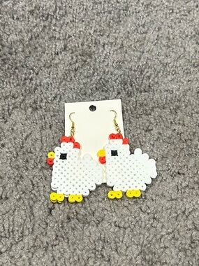 Chicken earrings